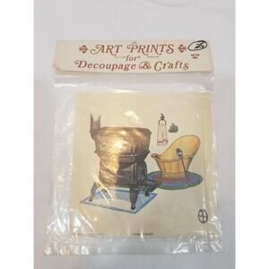 Vintage 1973 Creative Notions International Art Prints Farmer's Boiler NEW